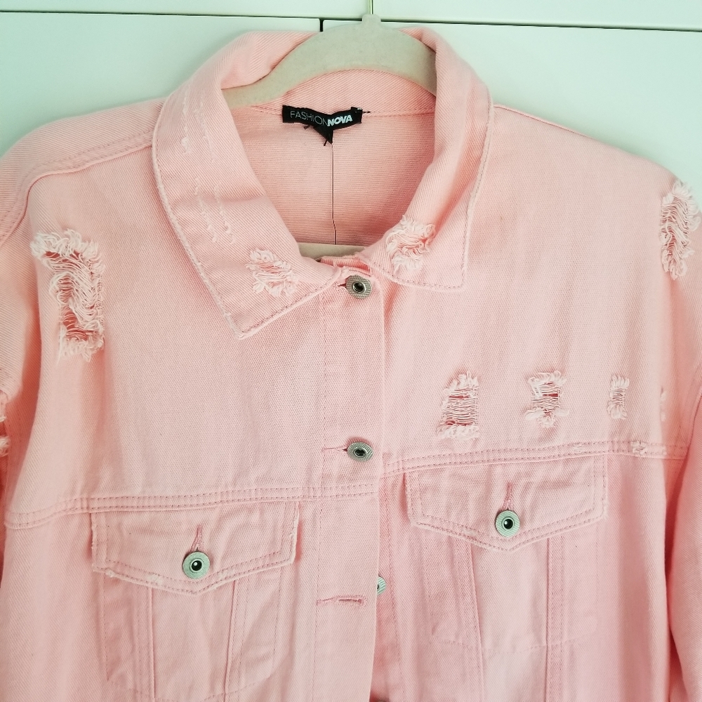 Distressed Jean jacket